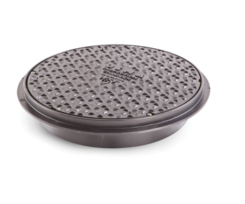 product visual Osma UIC round cover and frame with restricted access