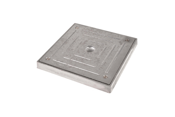product visual Hepworth Clay square aluminium cover plate and frame 225mm