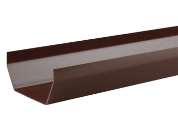 product visual Osma SquareLine gutter 100mm brown 4m