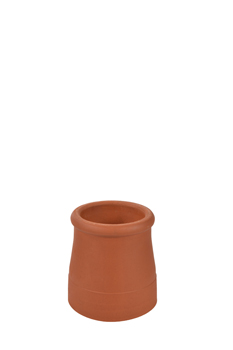 product visual Hepworth Terracotta roll top chimney pot red height 300mm
