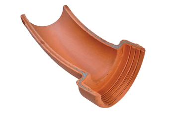 product visual Hepworth Clay left-hand channel bend 30° 225mm