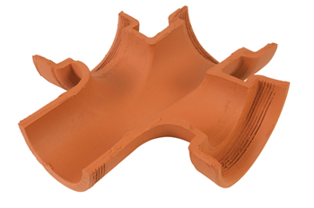 product visual Hepworth Clay double square junction 90° 150mm