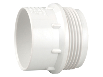 product visual Wavin ABS Solvent Weld Waste Male Iron Connector 50mm White