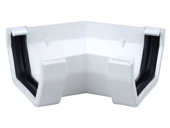 product visual Osma SquareLine fabricated gutter angle to order 100mm white