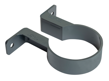 product visual Wavin RoundLine Pipe Bracket 68mm Anthracite Grey