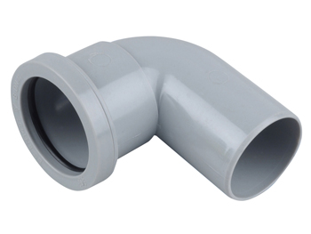 Osma Waste Push Fit Spigot Bend Mm Grey Wavin