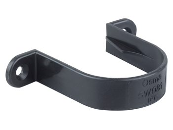 product visual Osma Waste push-fit pipe bracket 40mm black
