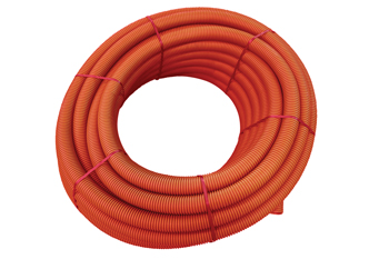 Produktbillede 50 orange kabelrør DVR u/mf.m/trækt 50m