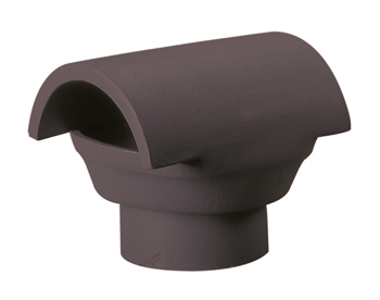 product visual Hepworth Terracotta bonnet insert ventilation terminal blue/black 135mm