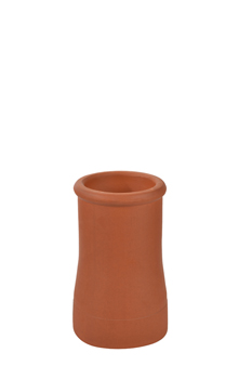 product visual Hepworth Terracotta roll top chimney pot red height 450mm