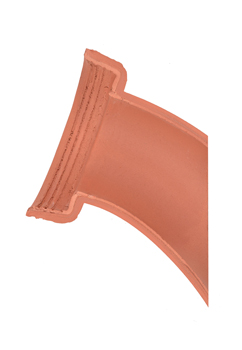 product visual Hepworth Clay left-hand 1/2 section branch channel bend 50° 100mm