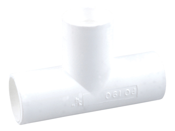 product visual Osma Overflow push-fit tee 90° 21.5mm white