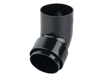 product visual Wavin RoundLine Offset Bend Spigot 68mm Black