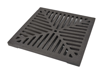 product visual Hepworth Clay square cast iron gully grid 300mm