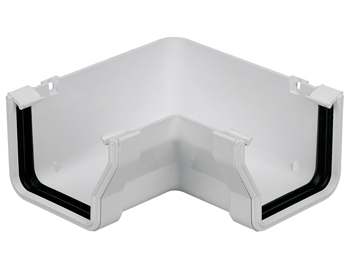 product visual Wavin StormLine Gutter Angle Internal 90° 111mm White