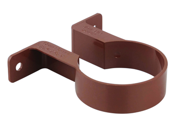 product visual Osma RoundLine pipe bracket 68mm brown
