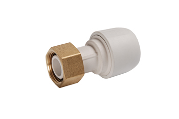 product visual Hep2O Imperial Straight Tap Connector 3/4x3/4" White