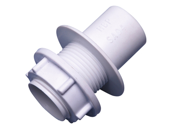 product visual Osma Overflow solvent straight tank connector 21.5mm white