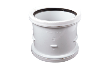 product visual Wavin Soil D/S Repair Coupler 110mm White