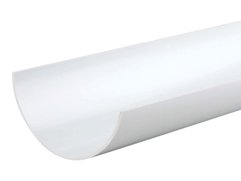 product visual Wavin RoundLine Gutter 112mm White 4m