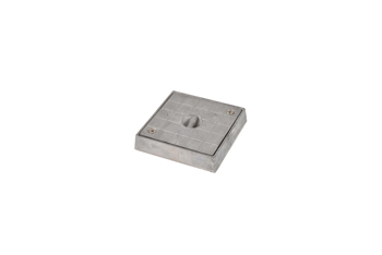 product visual Hepworth Clay square alloy cover plate and frame 120mm