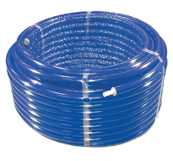 product visual Wavin Tigris K1 pre-insulated 9mm pipe coil 25mm 25m length blue