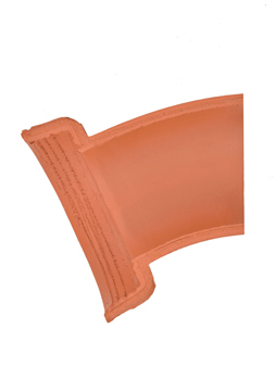 product visual Hepworth Clay left-hand 1/2 section branch channel bend 90° 150mm