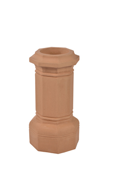 product visual Hepworth Terracotta octagon chimney pot buff height 600mm