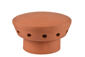 product visual Hepworth Terracotta fluvent ventilation terminal red 205mm