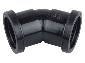 product visual Osma Waste push-fit bend 45° 40mm black