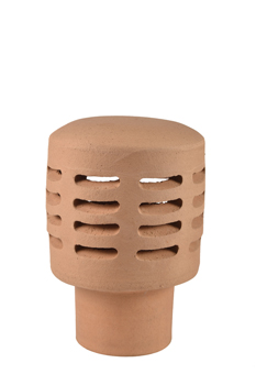 product visual Hepworth Terracotta Stell 125 gas terminal buff 160mm height 345mm