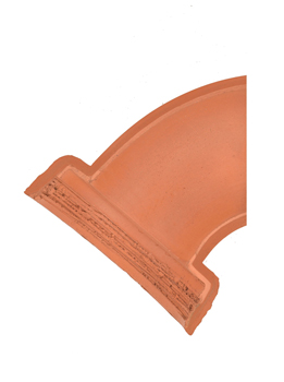 product visual Hepworth Clay left-hand 1/2 section branch channel bend 115° 100mm