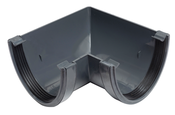 product visual Wavin DeepLine Gutter Angle 90° 113mm Anthracite Grey