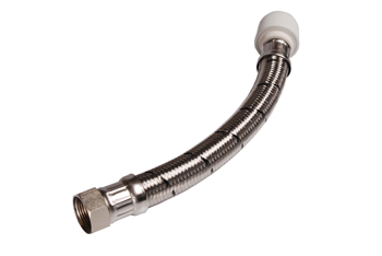 product visual Hep2O flexible tap connector with brass nut 0.75"x22mm (full bore) 300mm