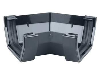 product visual Osma SquareLine fabricated gutter angle to order 100mm black
