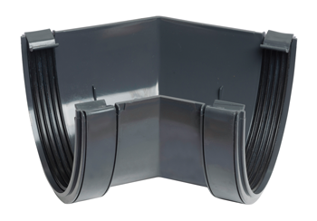 product visual Wavin DeepLine Gutter Angle 45° 113mm Anthracite Grey