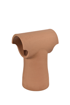 product visual Hepworth Terracotta fuel effect chimney pot buff height 580mm