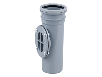 product visual OsmaSoil S/S access pipe with bolted door 82mm grey