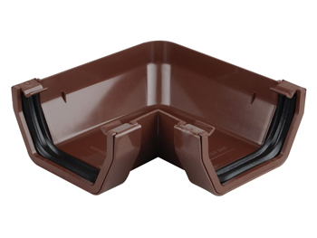 product visual Osma SquareLine gutter angle 90° 100mm brown