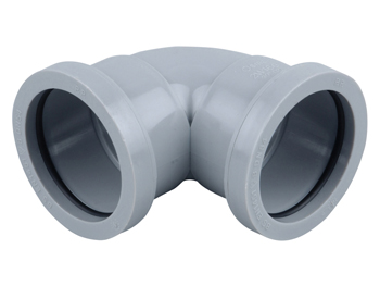 product visual Osma Waste push-fit knuckle bend 90° 40mm grey