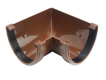 product visual Osma DeepLine gutter angle 90° 113mm brown