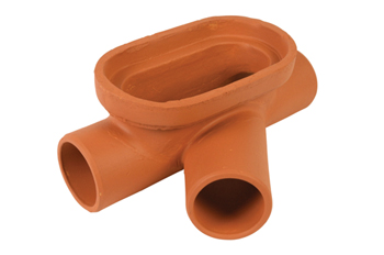 product visual Hepworth Clay left-hand single oblique access junction 150mm