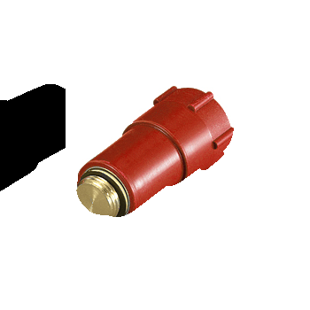 Produktbillede Prop f/ 1/2" batteritilslut. Rød