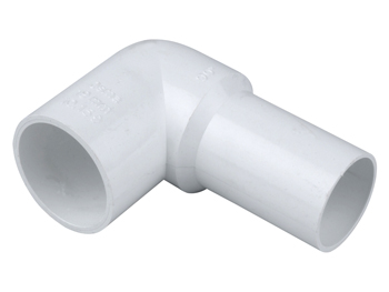 product visual Osma Overflow compression fitting adaptor 90° 21.5mm white