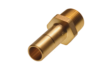 product visual Hep2O male adaptor brass spigot adaptor 0.5"x15mm