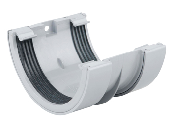 product visual Osma RoundLine gutter jointing bracket 112mm grey