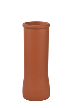 product visual Hepworth Terracotta roll top chimney pot red height 750mm