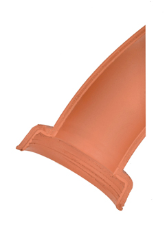 product visual Hepworth Clay left-hand 1/2 section branch channel bend 140° 100mm