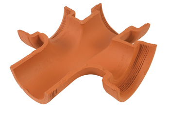 product visual Hepworth Clay double square junction 90° 100mm