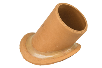 product visual Hepworth Clay small oblique saddle 45˚ 100mm